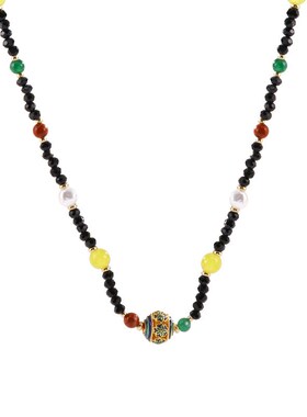 新中式串珠拼接项链女气质复古百搭高级感锁骨链小众设计配饰品潮