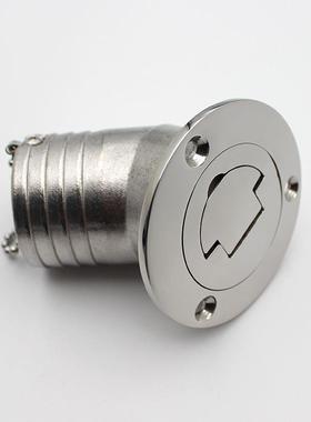 华昂金属不锈钢31645度小翻盖加油口邮箱舱盖注水注油口38MM