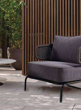 藤椅户外沙发贵妃椅六件套简约现代庭院躺床藤条小户型藤编沙发