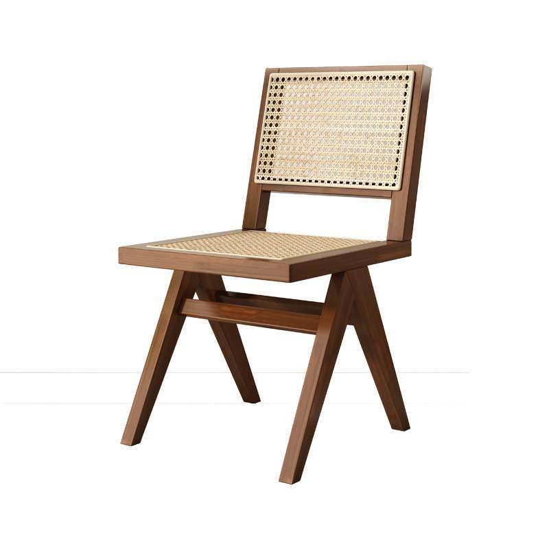 北欧实木餐椅昌迪加尔椅藤编椅子民宿家用椅子靠背椅设计师休闲椅,淘宝优惠券,粉丝福利购,淘宝优惠卷