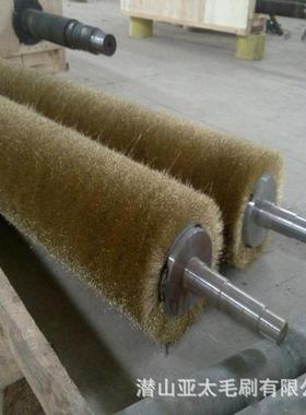 钢丝辊工业去毛刺抛光除锈打磨刷辊缠绕式不锈钢丝刷辊