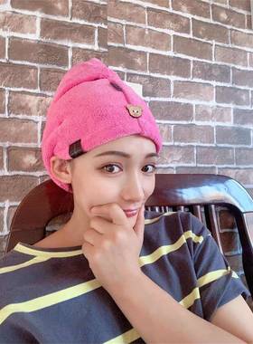 高品质双层干发帽女速干吸水洗头女孩浴帽长发包头巾擦头发