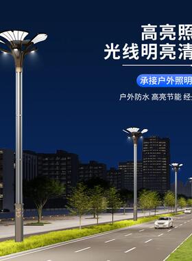 6米10米中华玉兰灯市政公路广场高杆路灯室外装饰组合LED玉兰灯