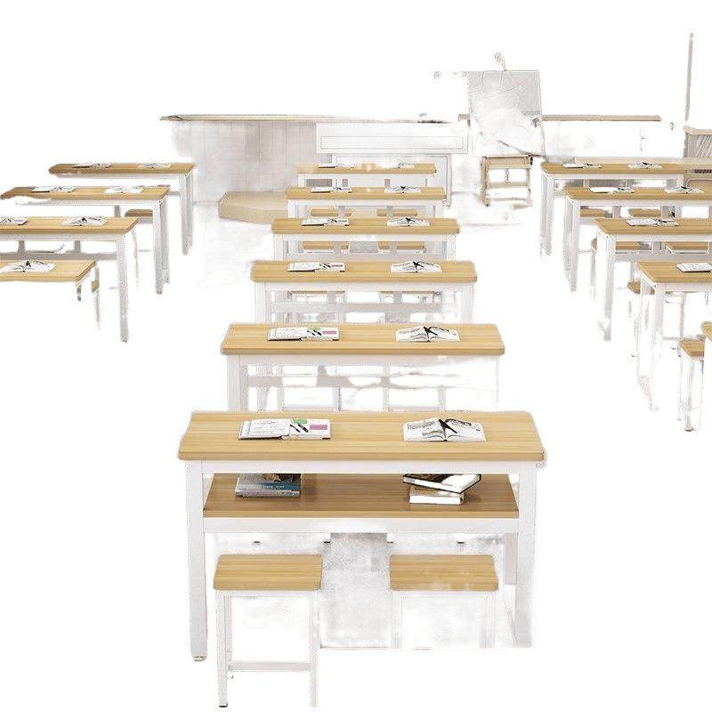 学校课桌椅套装中小学生小孩教室辅导班培训班高补习班双人学习桌,淘宝优惠券,粉丝福利购,淘宝优惠卷