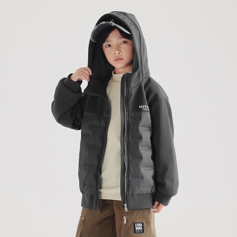 2024新款冬季男童轻薄款羽绒服加厚保暖儿童连帽外套学生校服神器,淘宝优惠券,粉丝福利购,淘宝优惠卷