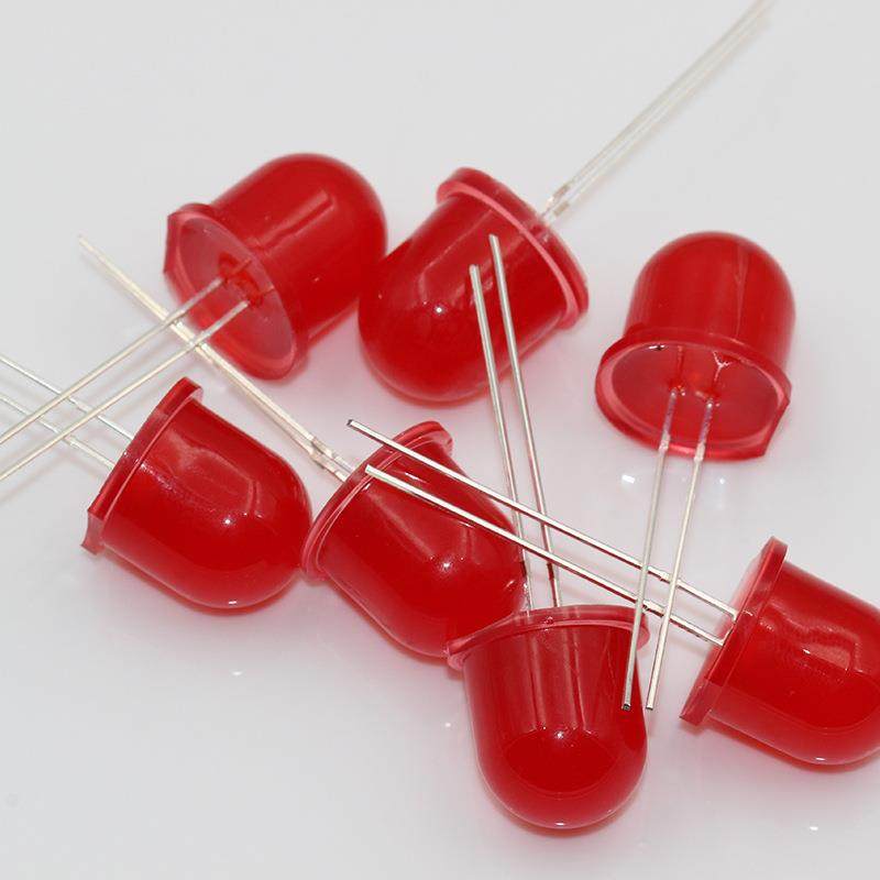 好莱光F12/12mm圆头红发红光绿黄蓝橙光led灯珠直插LED发光二极管,淘宝优惠券,粉丝福利购,淘宝优惠卷