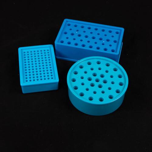 离心管冰盒0.5 1.5/2ml50/96孔多用圆形冰盒方形0.2mlpcr冰盒恒温 - 图1
