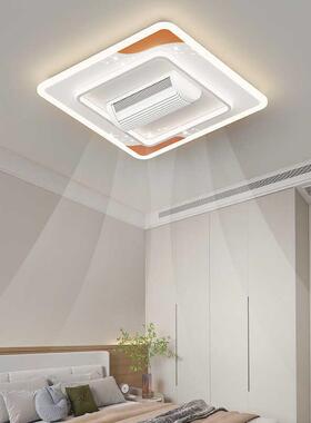 客厅无叶风扇吸顶灯现代简约护眼卧室房间灯新款中山灯