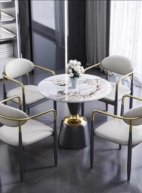 N5沙发边几小茶几现代轻奢可移动创意角几小圆桌大理石岩板客厅边