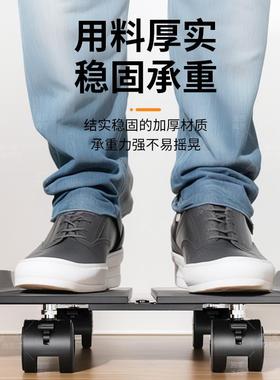 电脑主机托架不锈钢桌下可移动放置台式机箱滑轮底座置物支架托盘