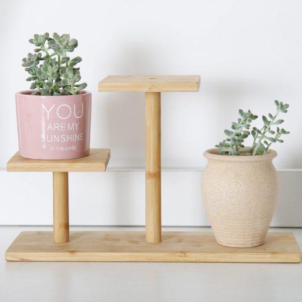 环保竹木桌面小花架窗台办公室竹子制置物架小花台多肉花盆植物架,淘宝优惠券,粉丝福利购,淘宝优惠卷