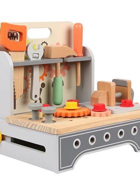 儿童过家家木制工具箱动手动脑操作维修工具台早教益智玩具幼儿园