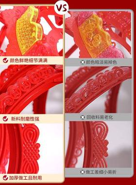 新款旋转新年装饰走马灯笼乔迁阳台电动led流水走马灯