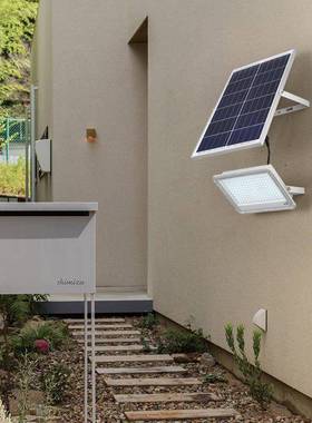 LED太阳能投光灯户外防水超亮家用墙壁阳台庭院门口过道照明灯具