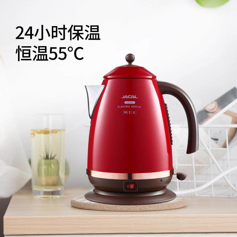 积高GL-E11A复古保温电热水壶家用颜值烧水壶304不锈钢电水壶名宿,淘宝优惠券,粉丝福利购,淘宝优惠卷