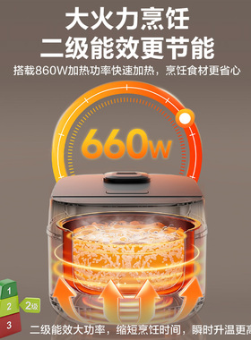 海尔电饭煲3L大容量多功能智能家用压力电饭锅3-4人迷你小型