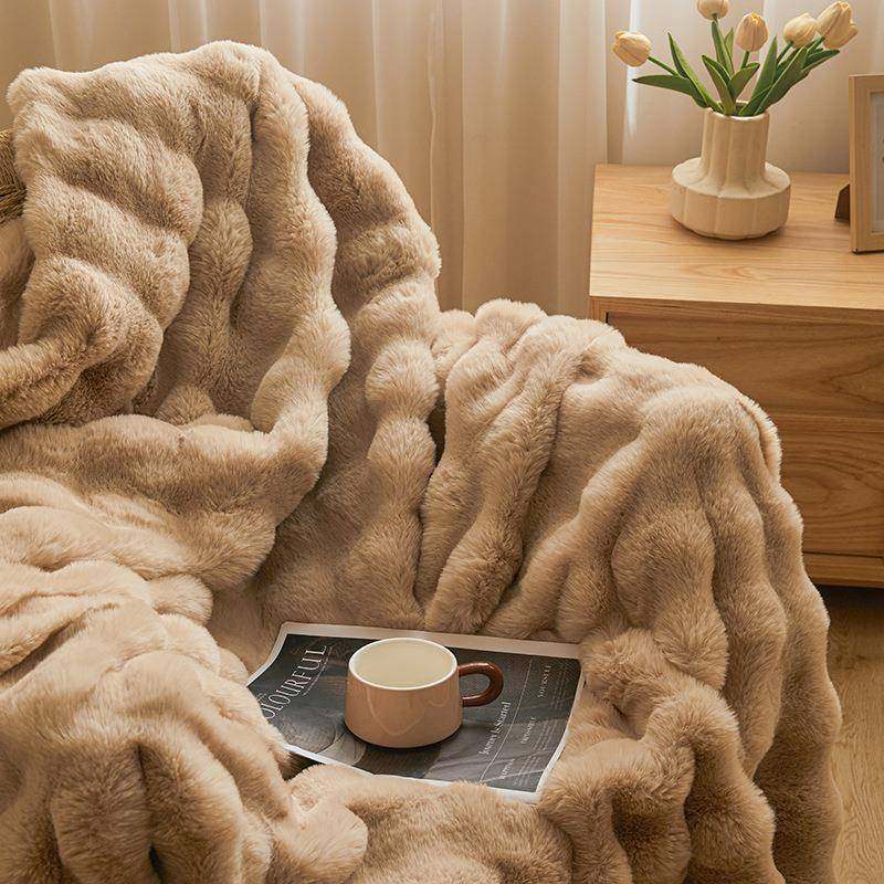 仿兔毛绒毯被冬季加厚双层盖腿毯床单珊瑚绒办公室午睡沙发小毯子,淘宝优惠券,粉丝福利购,淘宝优惠卷