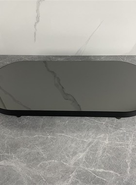 现代简约轻奢金属镜面托盘摆件样板间售楼处客厅软装饰品桌面摆设