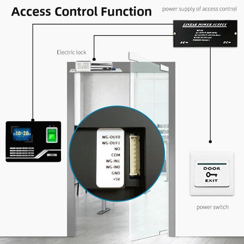 Fingerprint attendance machine networked TCPIP network fingerprint machine clock-in and attendance machine work sign-in machine