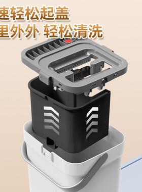 新款脏污分离拖把抹布免手洗平板家用一拖拖地神器拖布抗菌静音