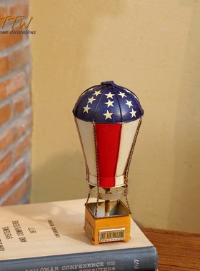 活力热气球铁艺装饰品装饰摆件客厅店铺卧室礼物