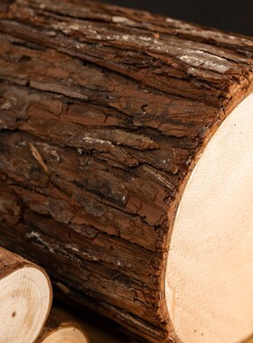 阳台花园造景道具商场木栅栏花坛围栏幼儿园室内装饰木桩摆件落地