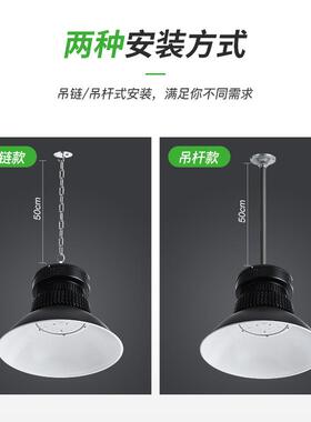 厂货直发led工矿灯厂房鳍片灯车间仓库照明灯室内天棚黑色高低塔
