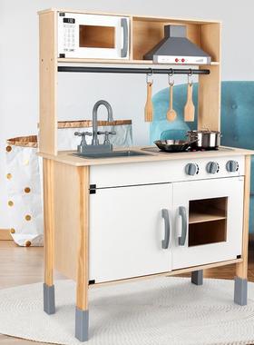 儿童过家家做饭木制厨房小孩仿真厨具套装幼儿园男孩女孩益智玩具