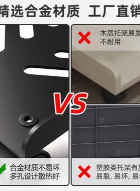 电脑主机托架可移动带滑轮伸缩台式机箱底座增高架家用办公室托盘
