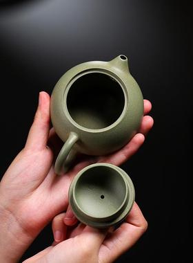 宜兴纯手工原矿豆青砂西施壶紫砂壶茶具泡茶壶家用小茶壶