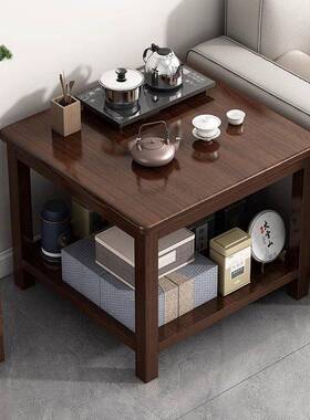 边几实木客厅中式茶几小桌子小户型沙发旁边柜边桌家用简易小方桌