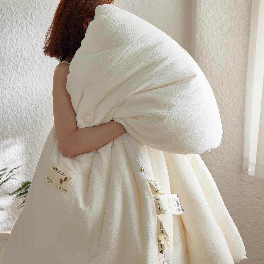 厂家母婴级A类纯棉超软糯蚕丝蛋白蓬松加厚冬天被子春秋被四季用,淘宝优惠券,粉丝福利购,淘宝优惠卷