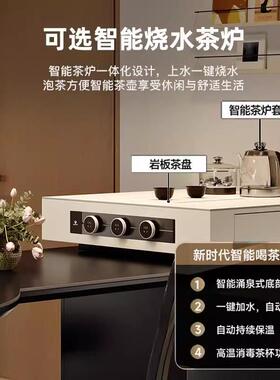 多功能可伸缩岛台餐桌一体可变圆桌现代家用客餐厅高端储物中岛台