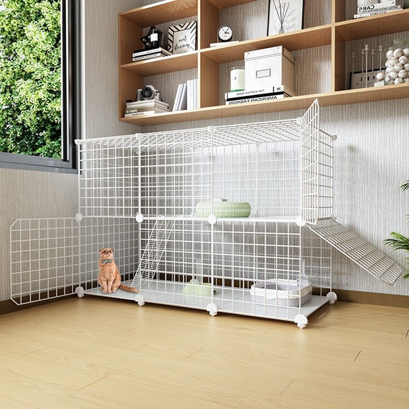 猫窝一室一厅一卫猫笼子超大自由空间猫舍厕所一体室内猫爬架屋舍,淘宝优惠券,粉丝福利购,淘宝优惠卷