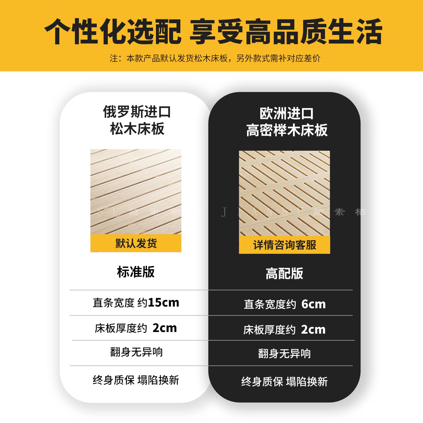 法式中古风实木床双面可旋转床头主卧复古布艺软靠床1.8米双人床