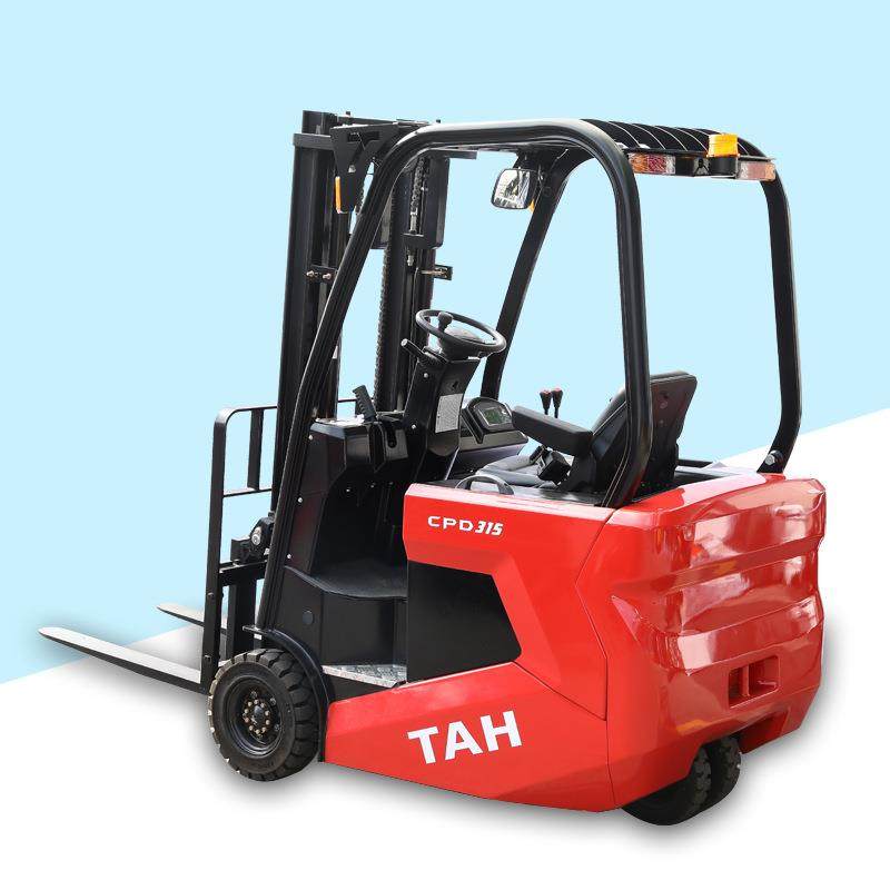 电动叉车三支点三轮座驾式电动叉车1吨液压铲车小型电动堆高车,淘宝优惠券,粉丝福利购,淘宝优惠卷