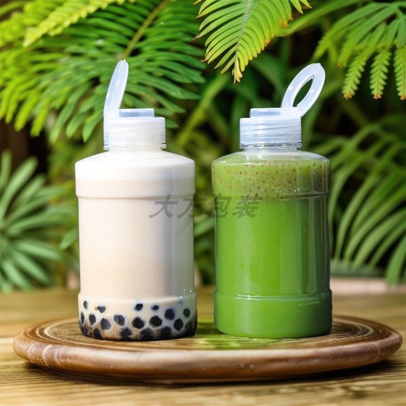500毫升网红奶茶瓶一次性塑料瓶迷你水桶瓶饮料瓶带盖饮料瓶,淘宝优惠券,粉丝福利购,淘宝优惠卷