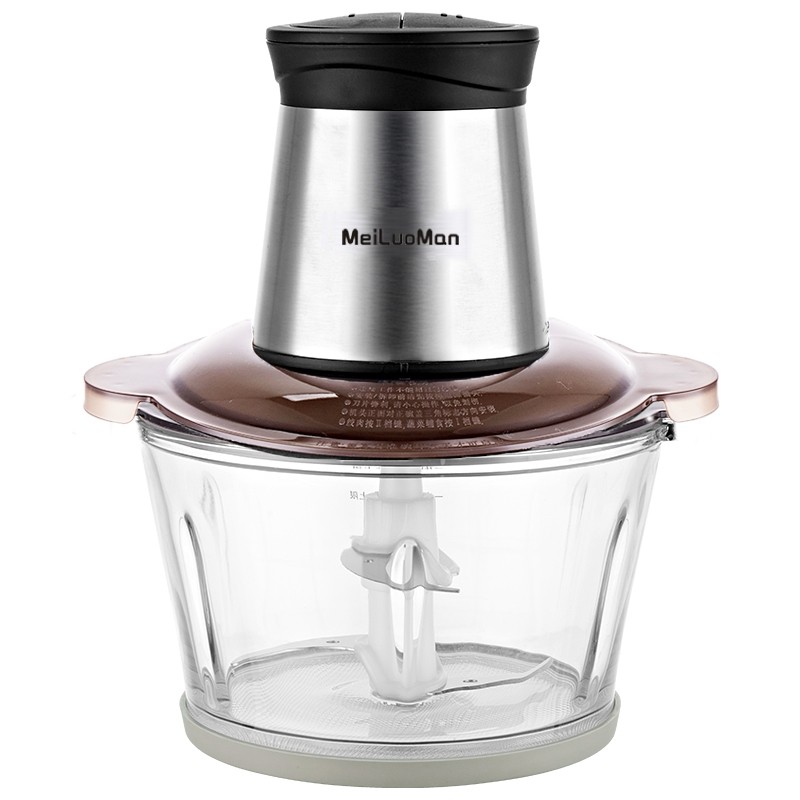 美罗漫绞肉机家用电动小型全自动双刀碎肉碎菜辅食多功能料理机,淘宝优惠券,粉丝福利购,淘宝优惠卷