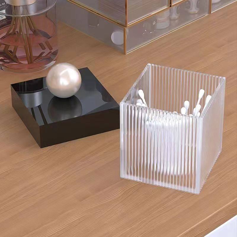 轻奢高档家用梳妆台化妆品口红棉棒盒子亚克力化妆棉收纳盒棉签盒,淘宝优惠券,粉丝福利购,淘宝优惠卷