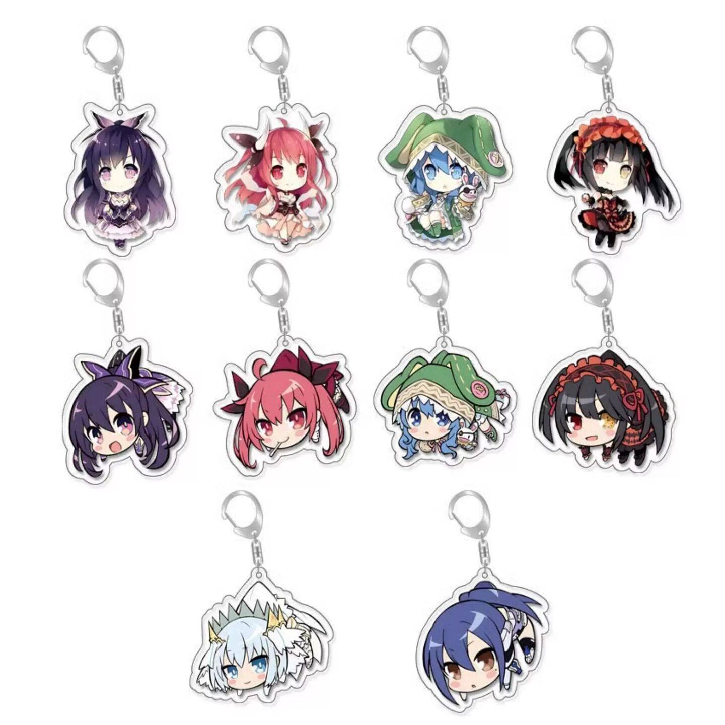 约会大作战 压克力钥匙扣挂件 四系乃时崎狂三 夜刀神十香 挂饰,淘宝优惠券,粉丝福利购,淘宝优惠卷