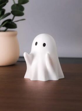 创意幽灵笔架办公家居桌面可爱小摆件树脂摆件万圣节送礼创意礼物