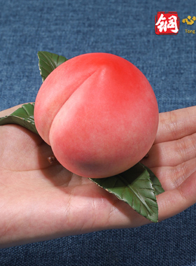 全铜福寿桃摆件工艺品玄关客厅酒柜蟠桃装饰品乔迁送长辈贺寿礼品