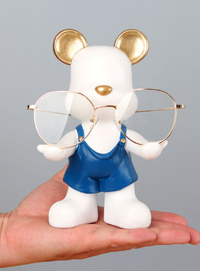 创意可爱动物眼镜搁架摆件眼镜店柜台展示架桌面装饰品个性小礼物