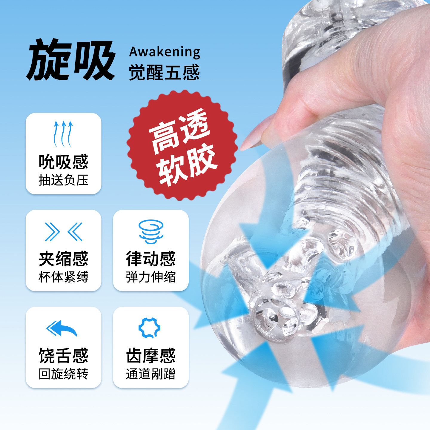 SHAKI飞机杯男用双人全身脱敏训练趴着玩重口味隐蔽型双人全透明,淘宝优惠券,粉丝福利购,淘宝优惠卷