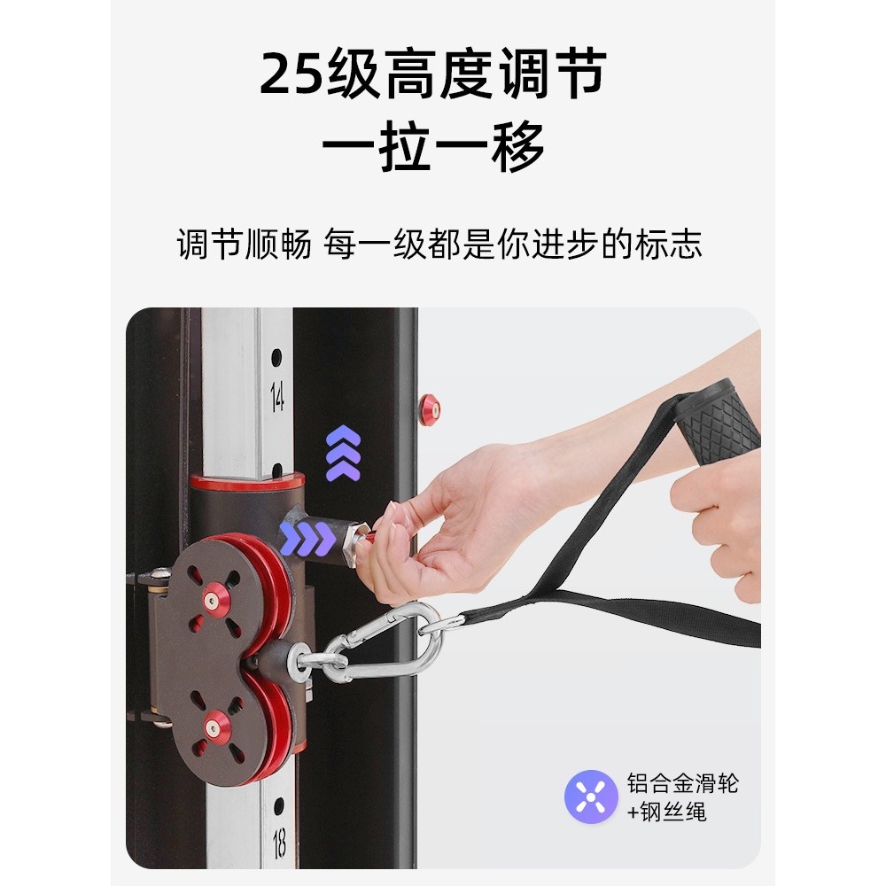 靠墙飞鸟龙门架单边贴靠墙镜面家用壁挂式小飞鸟力量综合训练器,淘宝优惠券,粉丝福利购,淘宝优惠卷