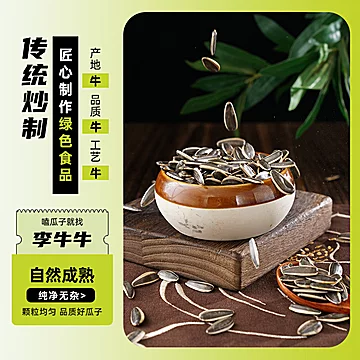 李牛牛瓜子内蒙古原味葵花籽308g×2袋[3元优惠券]-寻折猪
