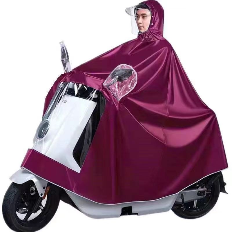 (可用五年)雨披雨衣电动车超y大加大牛津加厚男女通用款双人单人 - 图0