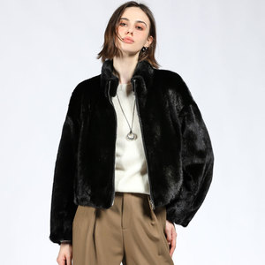 LAJIAO TOTO整貂皮外套女2025新款水貂皮毛进口高级时尚皮草大衣