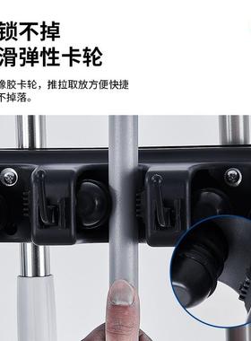 移动落地拖把架不锈钢清洁工具置物架阳台收纳放置扫把墩布沥水架