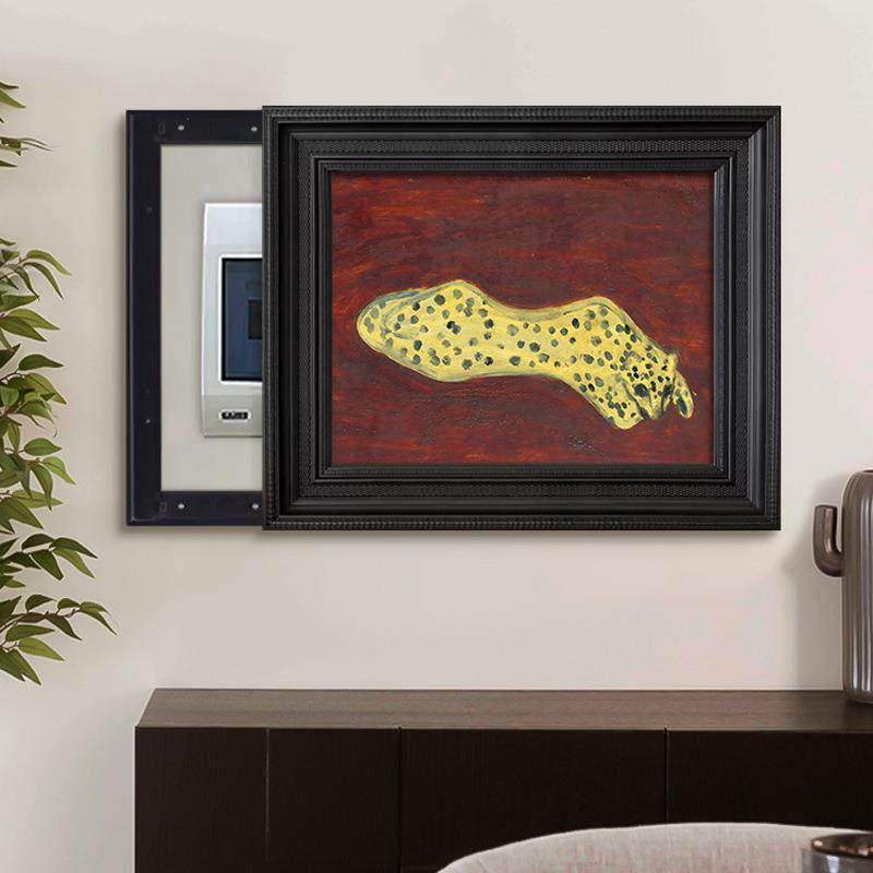 中古风电表箱装饰画2024新款电箱配电箱遮挡挂画轻奢高级感金钱豹,淘宝优惠券,粉丝福利购,淘宝优惠卷